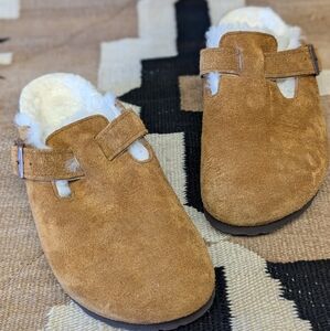 Birkenstock Boston Sherling Size 38